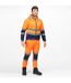 Mens Hi-vis Full Zip Jacket Orange Navy Regatta Professional-1