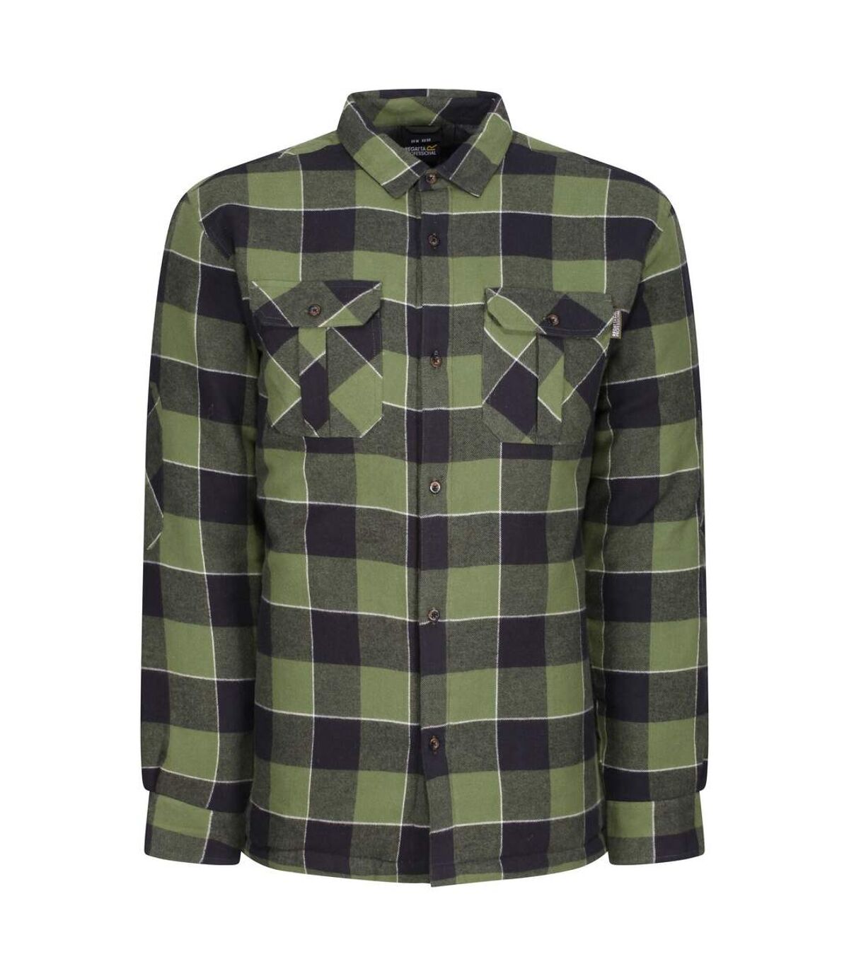 Regatta Mens Shelford Checked Padded Shirt (Green) - UTRG6788