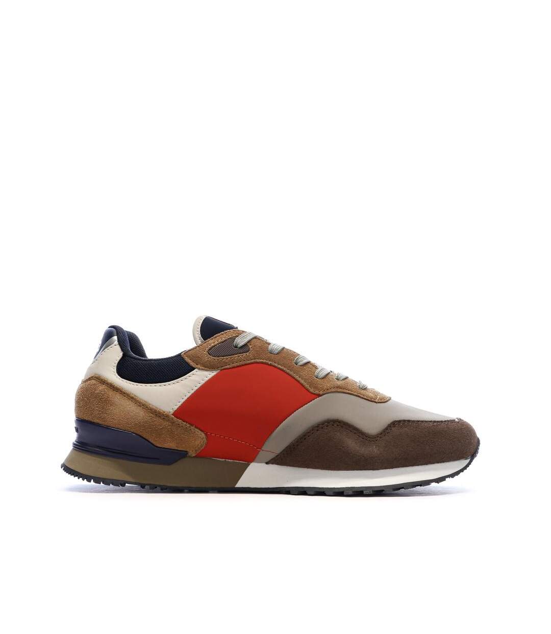 Baskets marron/rouge/marine homme pepe jeans brit road m-2