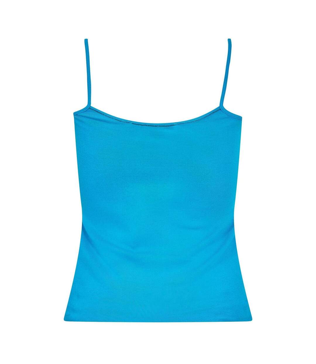Womens/ladies Ribbed V Neck Vest Top Blue Puma-2