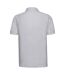 Mens ultimate cotton pique polo shirt white Russell