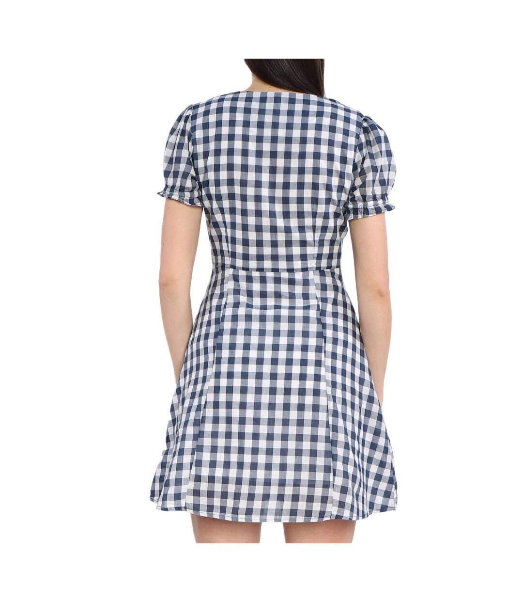 Robe blanche/marine femme pepe jeans aliyah-2