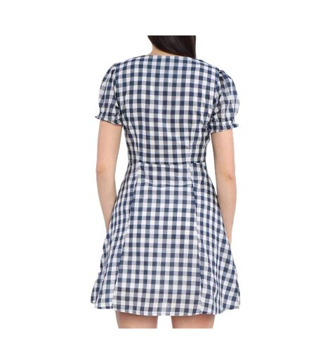 Robe blanche/marine femme pepe jeans aliyah