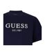 T-shirt Motif/style Brodé Homme Bleu Guess-3