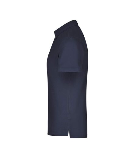 Polo Motif/style Uni Homme Bleu Marine Rouge Blanc James And Nicholson