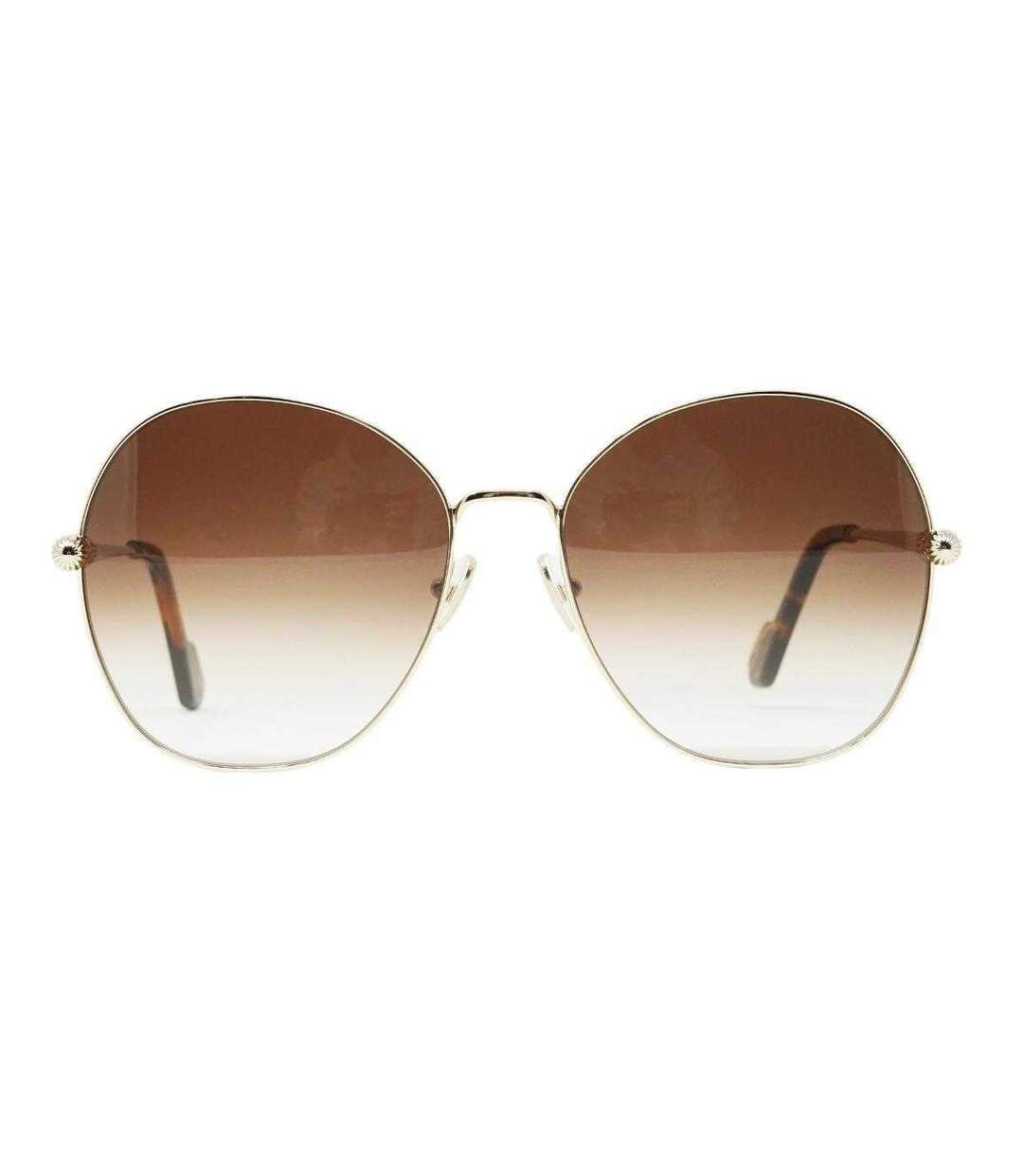 Lunettes De Soleil Motif/style Dégradé Homme Taille Unique Marron Jaune Or Lanvin-3