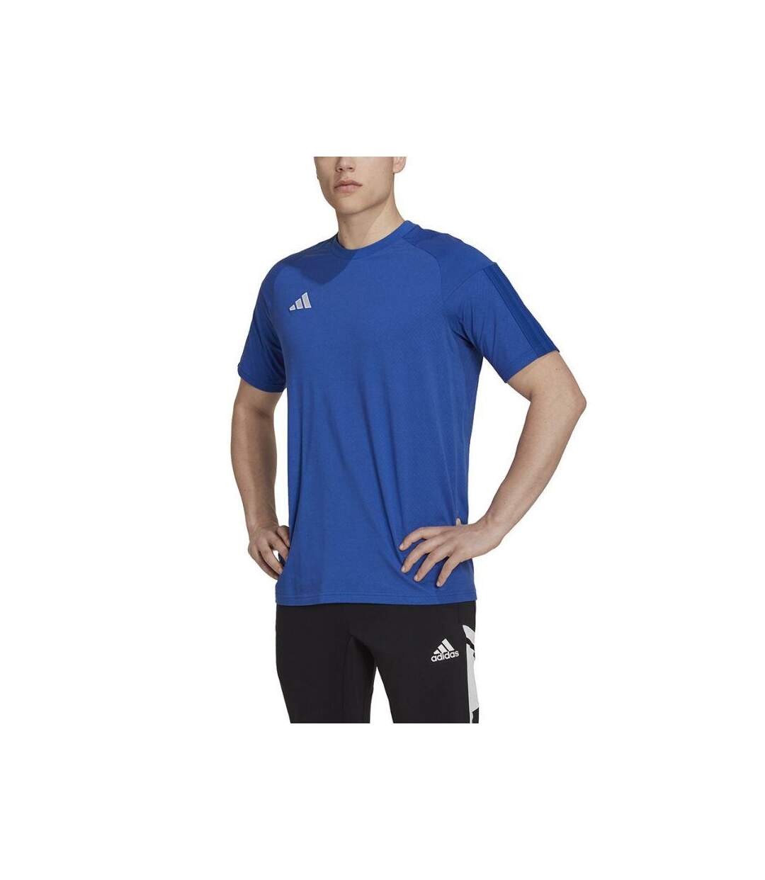 T-shirt Tiro Competition Homme Bleu Adidas-3