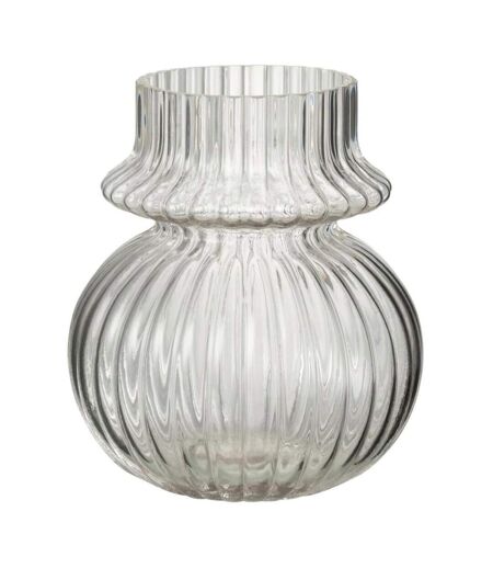 Vase Design en Verre Kano 20cm Transparent