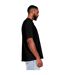 Casual Classics Mens Ringspun Cotton Extended Neckline T-Shirt (Black) - UTAB599