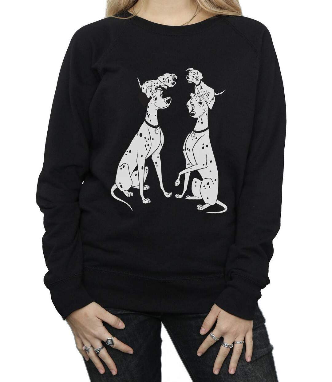 Disney Sweat-shirt Femme/Les femmes 101 Dalmatians Family (Noir) - UTBI12313-3