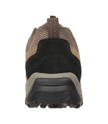 Mountain Warehouse Mens Field Extreme Suede Waterproof Walking Shoes (Khaki Brown) - UTMW1215