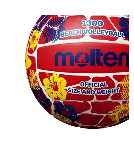 Ballon De Volley-ball Motif/style Plage Taille 5 Rouge Molten