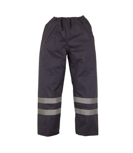 Unisex adult waterproof high-vis over trousers navy Yoko