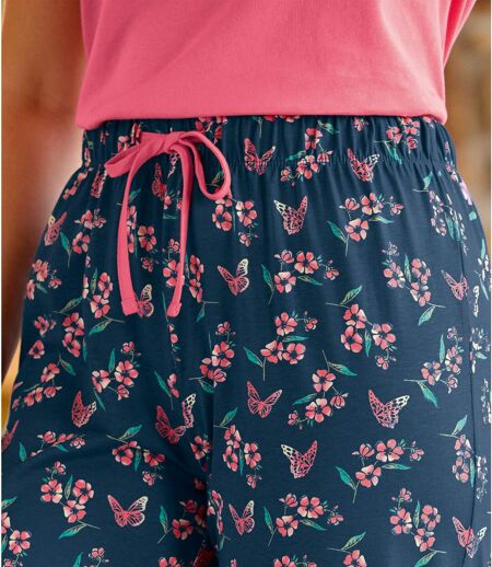 Pyjama en Coton Fleuri 