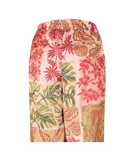 Womens/ladies Patchwork Wide Leg Trousers Multicoloured Biba