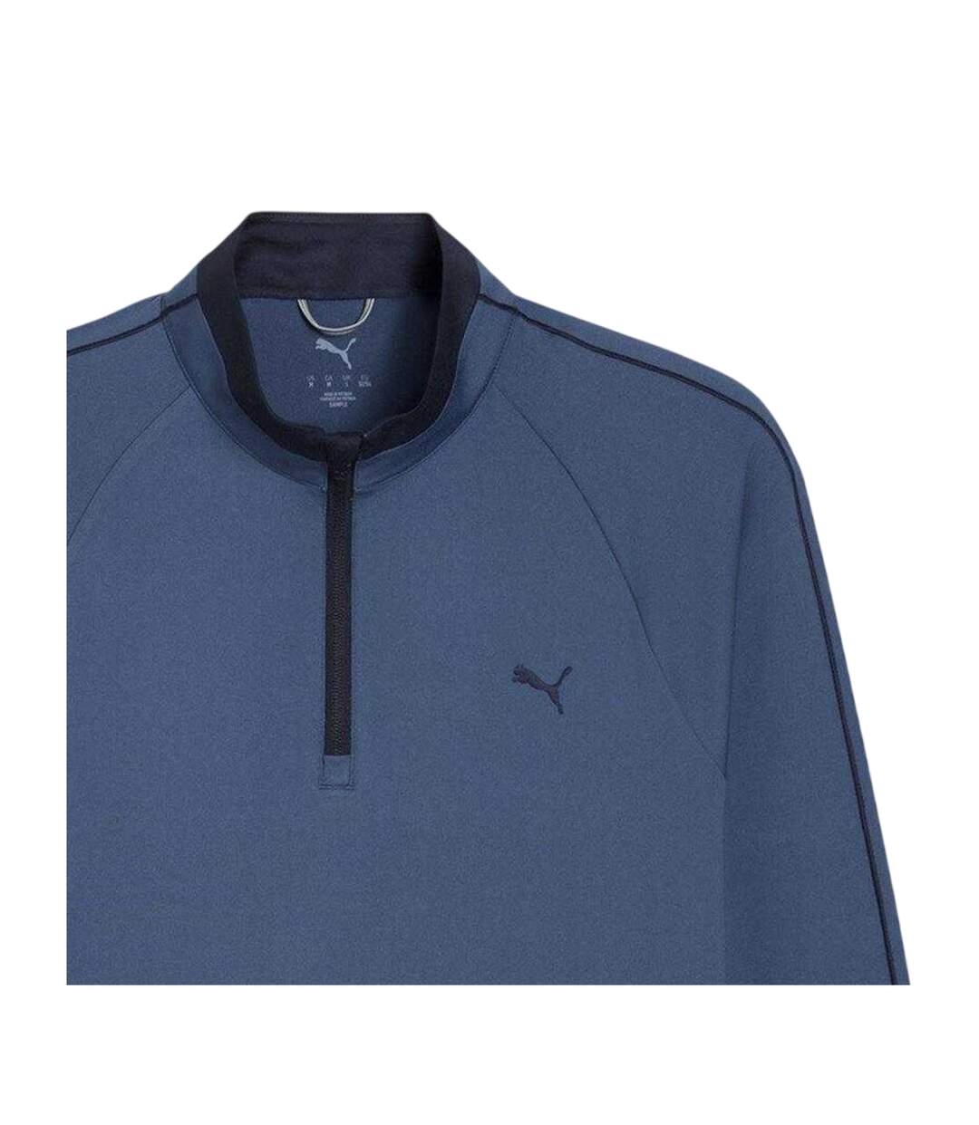 Mens Pure 3.0 Quarter Zip Pullover Dark Indigo Puma-3