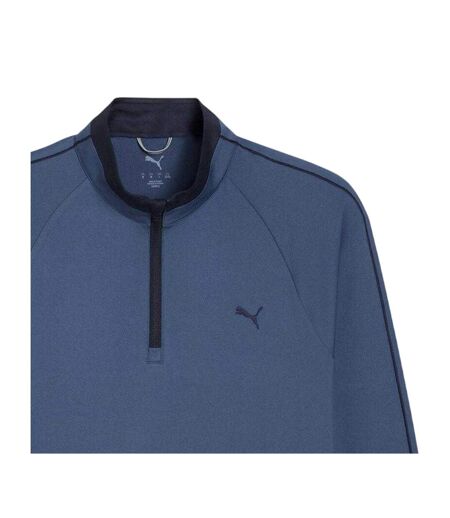 Mens Pure 3.0 Quarter Zip Pullover Dark Indigo Puma