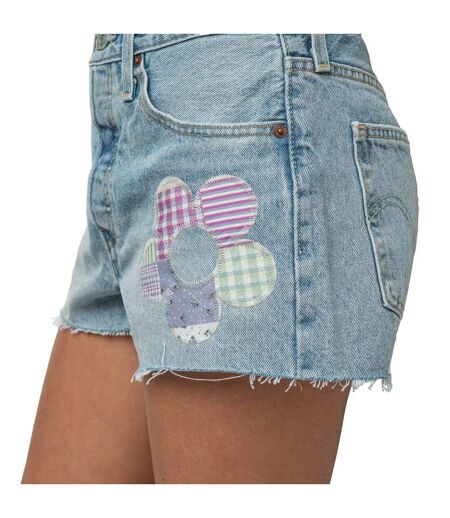 Short original femme bleu clair Levis