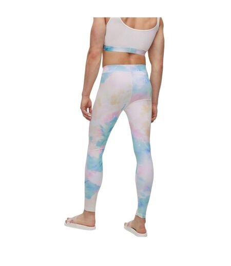 Womens/ladies C Ellide Leggings White Multicoloured Boss