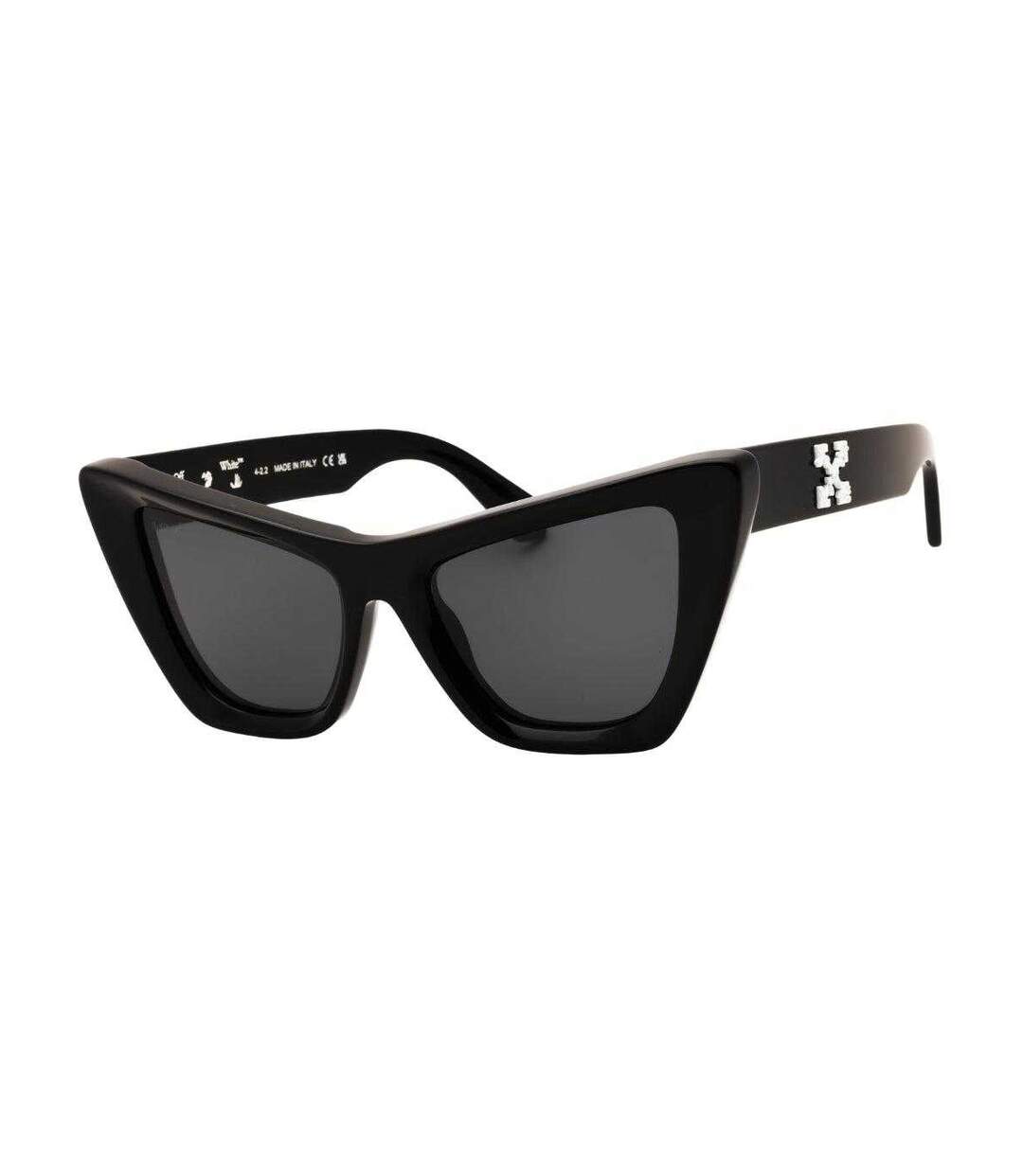 Lunettes De Soleil Edvard Femme Taille Unique Noir Gris Foncé Off White-1