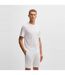 Mens Waffle Knit Pyjama Top White Boss-2
