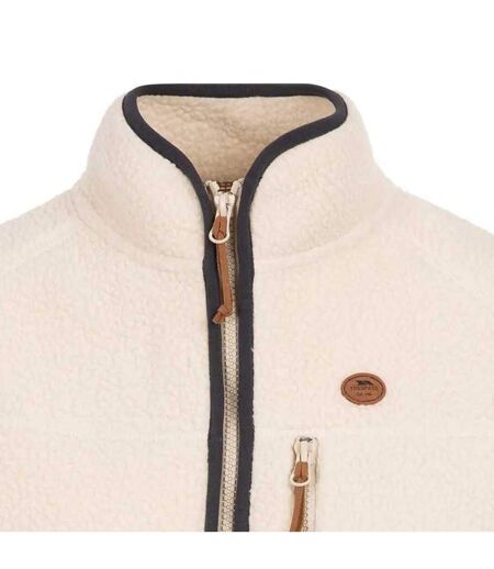 Womens/ladies Quake Leather Trim Fleece Jacket Ghost Trespass