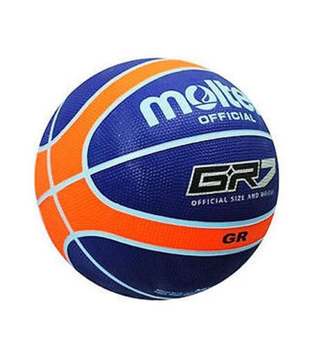 Ballon de basket taille 7 bleu / orange Molten