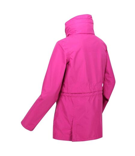 Imperméable Uni À Capuche Et Taille Ajustable Nadira Femme Fuchsia Regatta