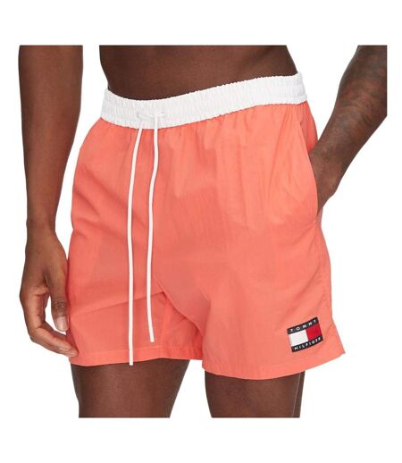 Short de bain orange homme tommy hilfiger drawstring - l