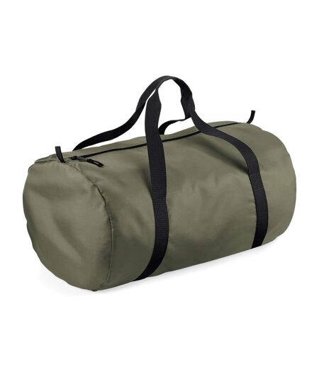 BagBase Packaway Barrel Bag/Duffel Water Resistant Travel Bag (8 Gallons) (Pack (Olive Green / Black) (One Size) - UTRW6915