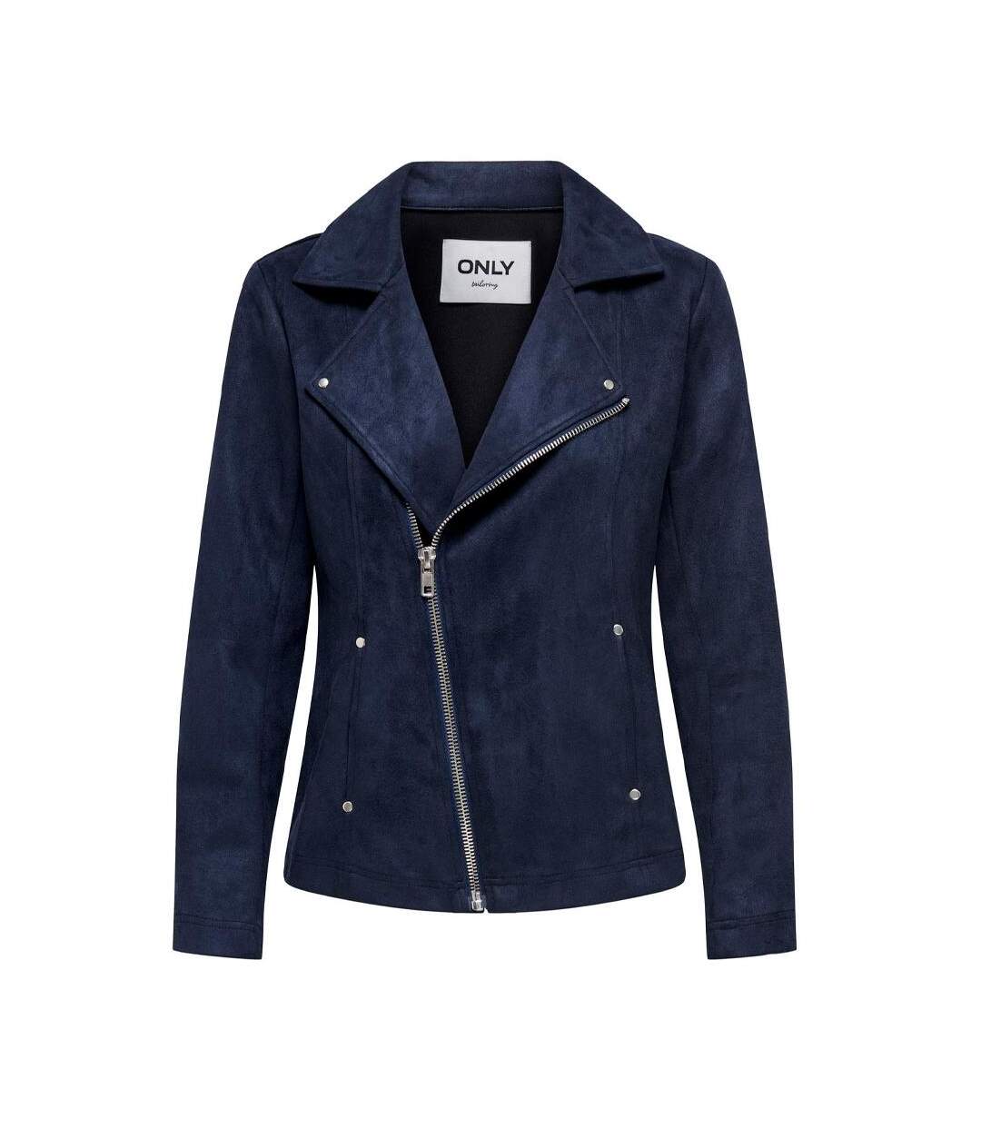 Veste marine femme only angaline-1