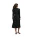 Womens/ladies Lucia Collared Midi Dress Black Finery-3