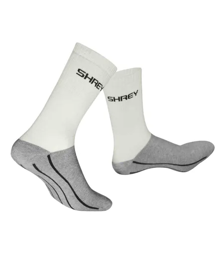 Chaussettes De Sport Adulte Gris Blanc Shrey