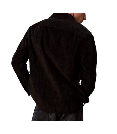 Chemise noir homme calvin klein jeans corduroy pocket