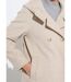 Veste manteau lainage tweed double boutonnage capuche-4