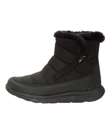 Womens/ladies Boston Fleece Lined Snow Boots Black Mountain Warehouse