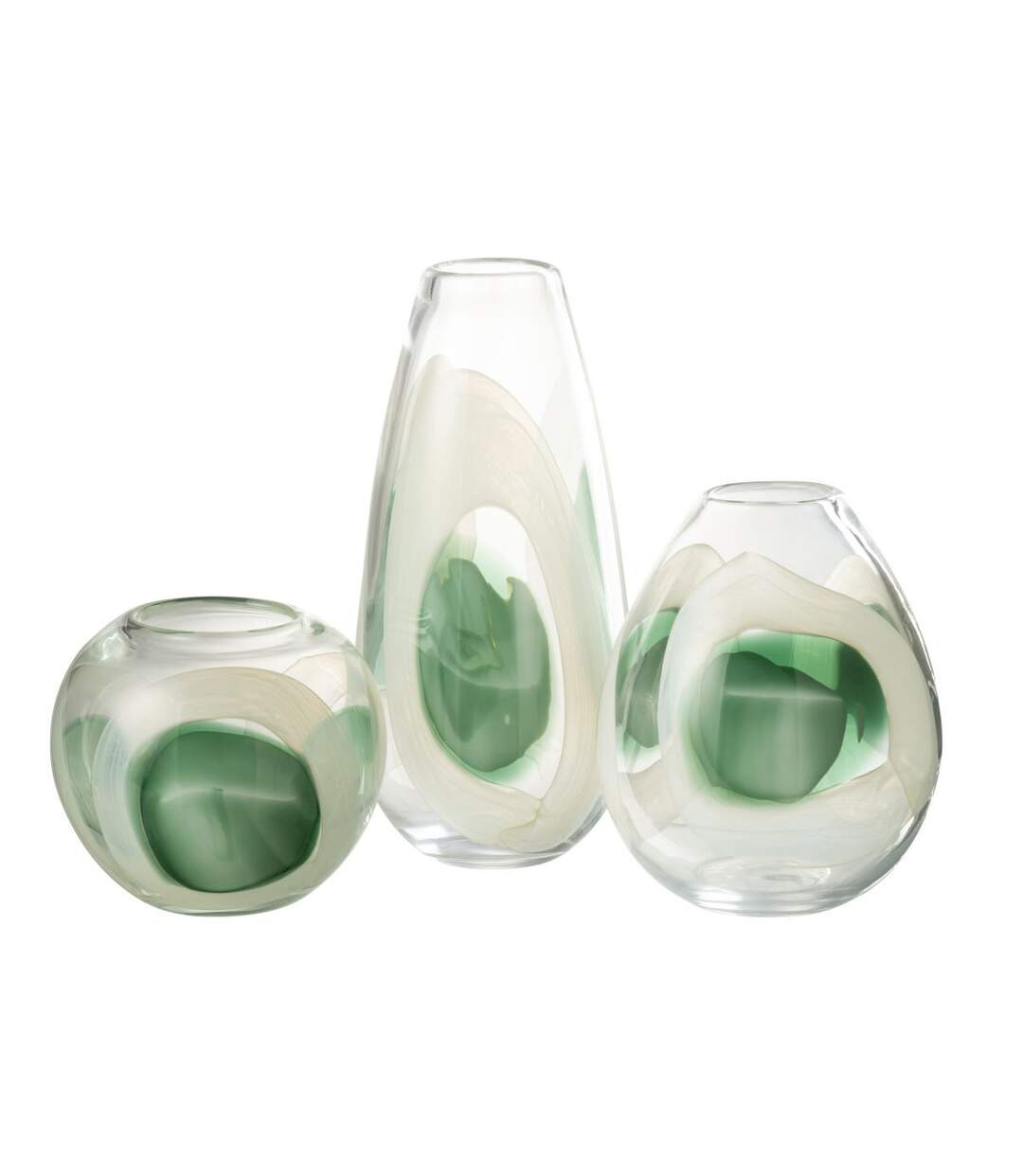 Vase Design en Verre Livy 37cm Multicolore-2