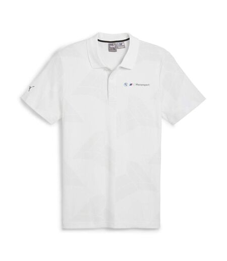 Polo blanc homme puma bmw mms jaquard