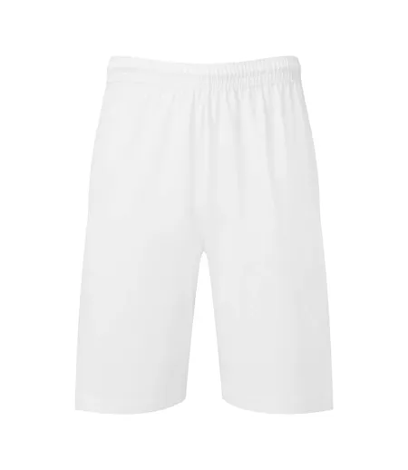 Mens Iconic Jersey Shorts White Fruit Of The Loom