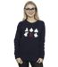 Disney Sweatshirt Big Hero 6 Baymax Many Poses Femme/Femme (Bleu marine) - UTBI11563-2