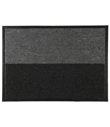 Paillasson Brossant 2 en 1 50x70cm Noir & Gris