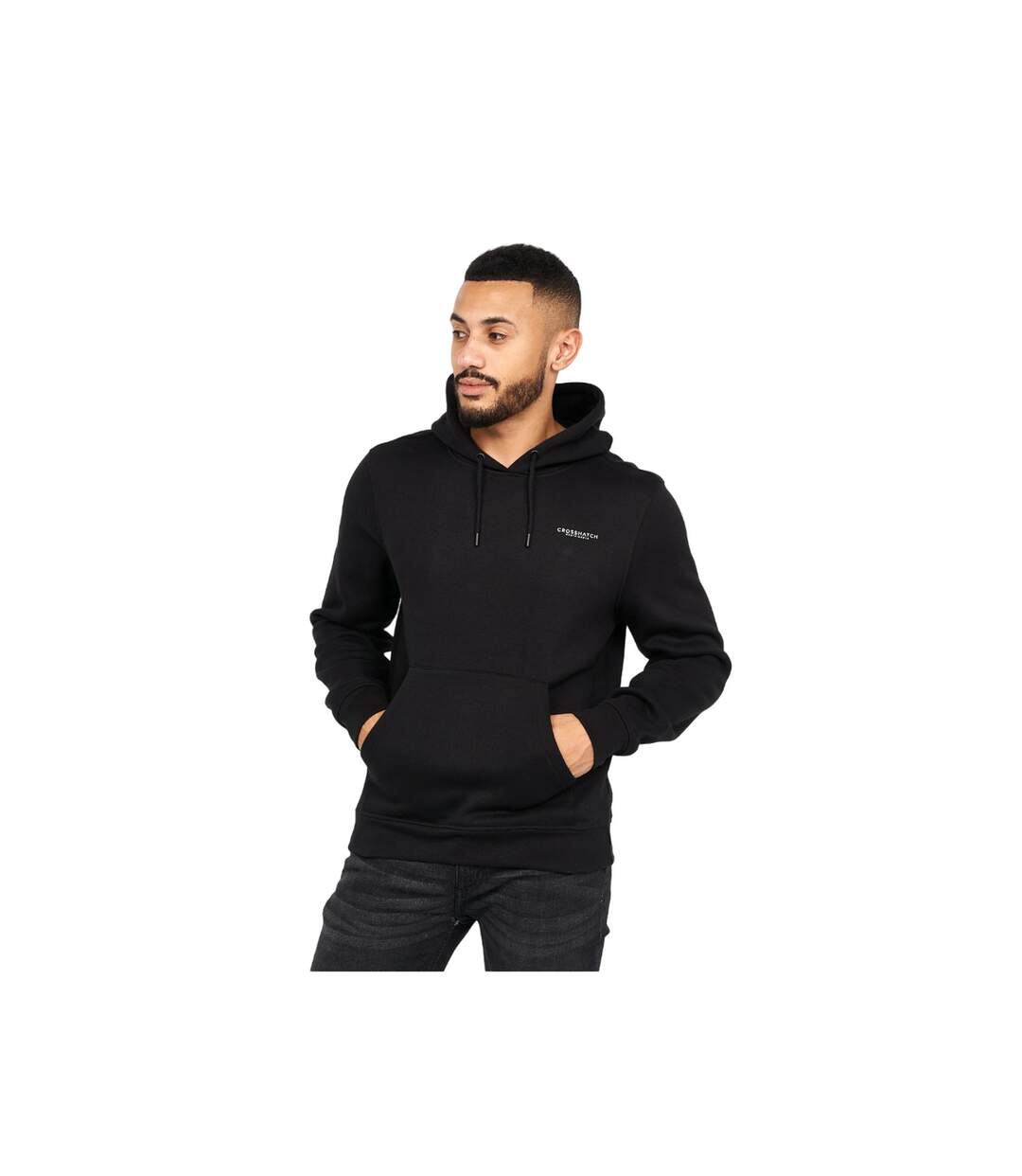 Pack Of 2  Mens Traymax Hoodie  Black Grey Marl Crosshatch-2