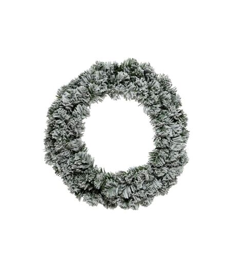 Imperial christmas snowy wreath 50cm green/white Kaemingk