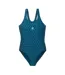 Maillot De Bain 1 Pièce Motif/style Géométrique Seaweed Femme Bleu Marine Foncé Aquawave-2