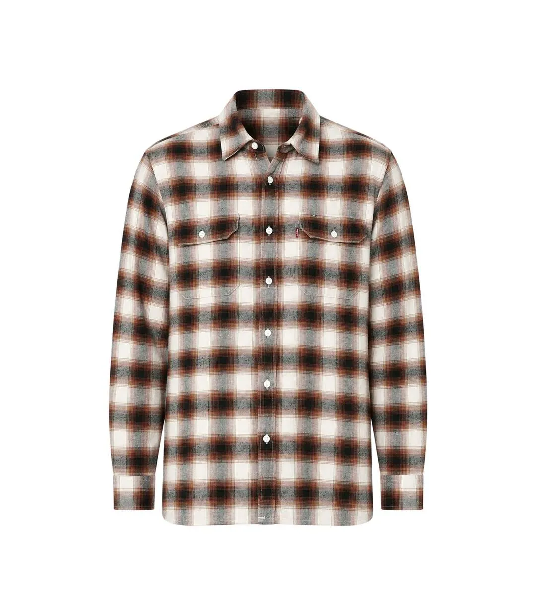 Chemise Motif/style Motif Écossais Worker Homme Crème Levis-2