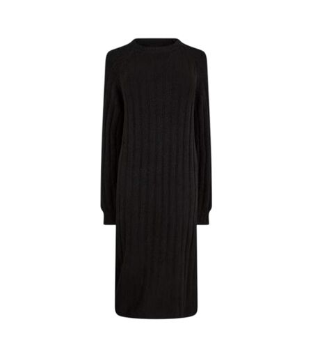 Robe Mi-longue Manches Longues Femme Noir Pieces