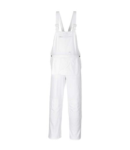 Unisex Adult Bolton Painters Bib And Brace Overall White Portwest