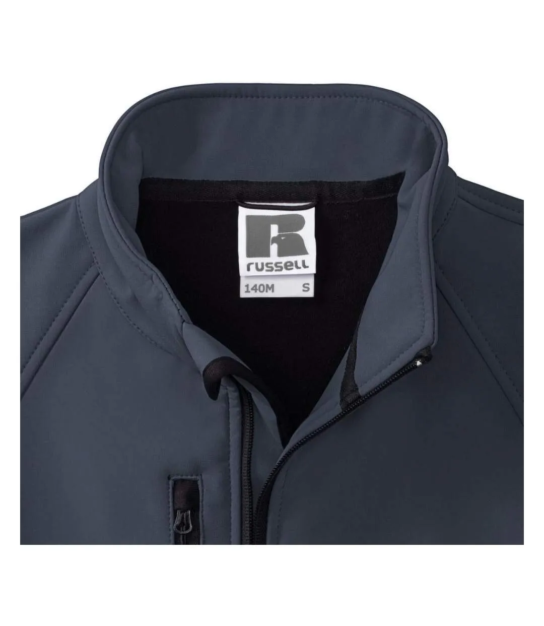 Veste Softshell Résistante À L'eau Et Au Vent Pour Hommes Bleu Marine Russell-4
