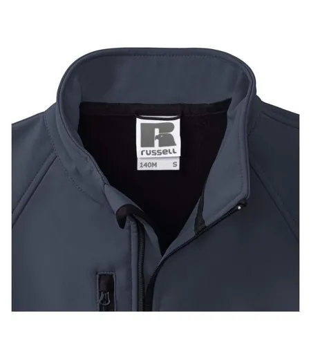 Veste Softshell Résistante À L'eau Et Au Vent Pour Hommes Bleu Marine Russell