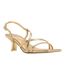 Womens/ladies Lendacan Strappy Kitten Heel Sandals Gold Aldo-4
